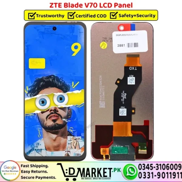 ZTE Blade V70 LCD Panel Price In Pakistan