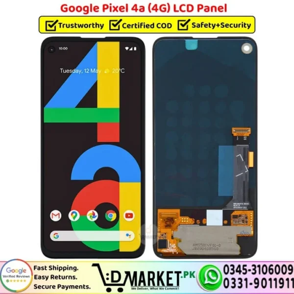 Google Pixel 4a 4G LCD Panel Unit Screen Display - DMarket.Pk