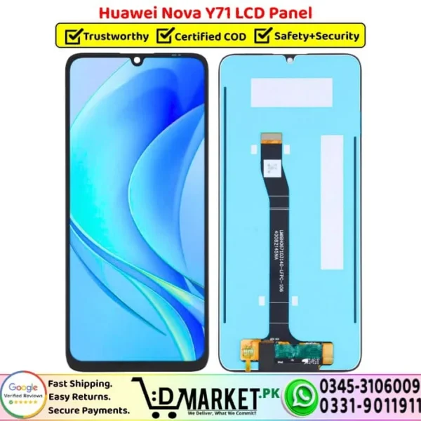 Huawei Nova Y71 LCD Panel Unit Screen Display - DMarket.Pk