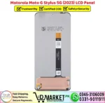 Motorola Moto G Stylus 5G 2023 LCD Unit Panel Display Screen Replacement - DMarket.Pk