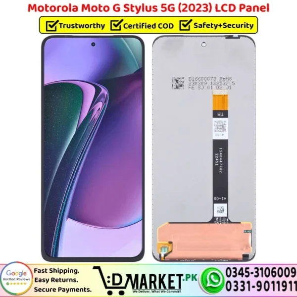Motorola Moto G Stylus 5G 2023 LCD Unit Panel Display Screen Replacement - DMarket.Pk