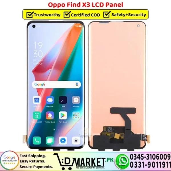 Oppo Find X3 LCD Panel Unit Screen Display - DMarket.Pk