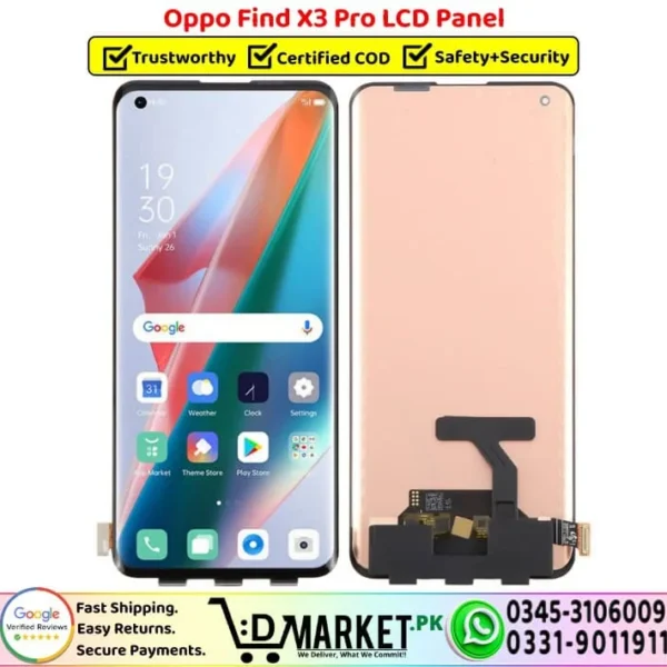 Oppo Find X3 Pro LCD Panel Combo Screen - DMarket.Pk