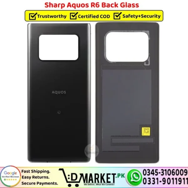 Sharp Aquos R6 Back Glass - DMarket.Pk
