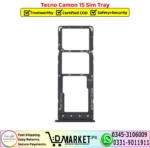 Tecno Camon 15 Sim Tray- DMarket.Pk