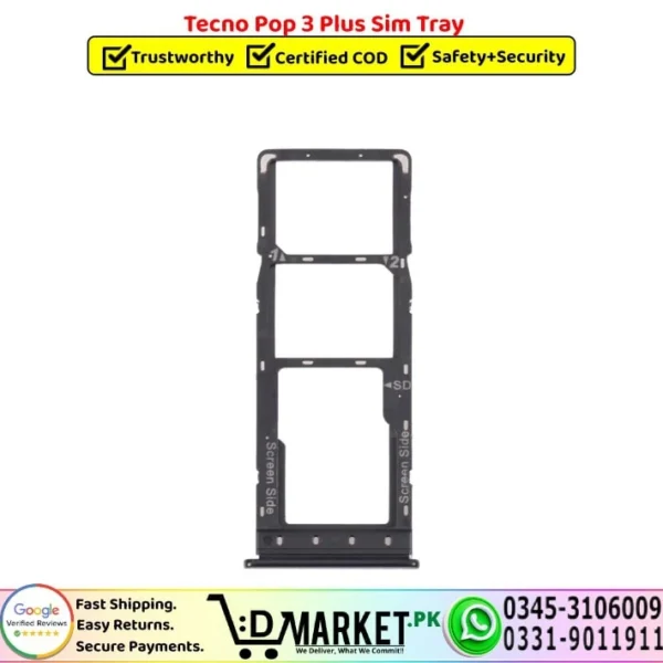 Tecno Pop 3 Plus Sim Tray- Dmarket.Pk--