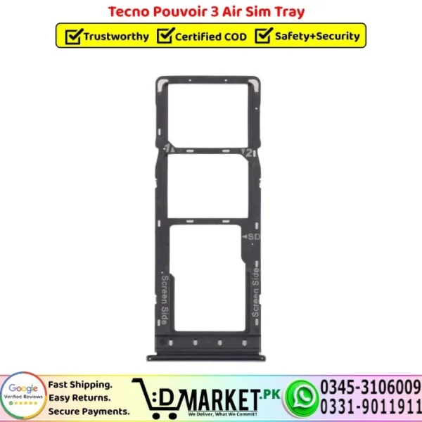 Tecno Pouvoir 3 Air Sim Tray.DMarket,Pk