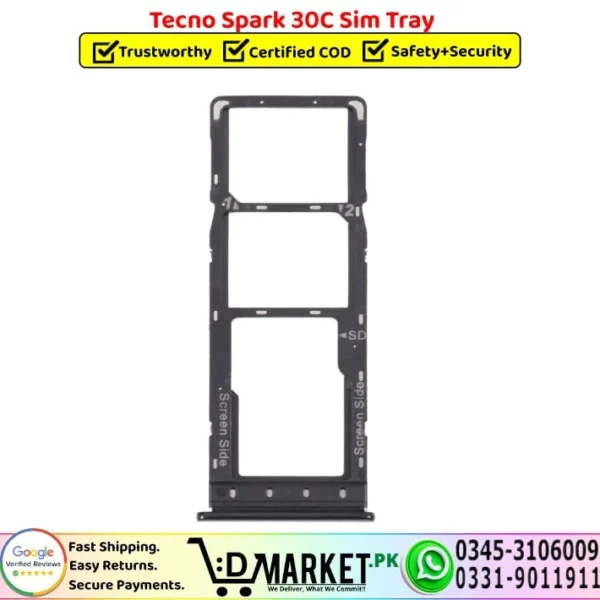 Tecno Spark 30C Sim Tray- DMarket.Pk