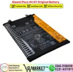 Xiaomi Poco X4 GT Original Battery - DMarket.Pk