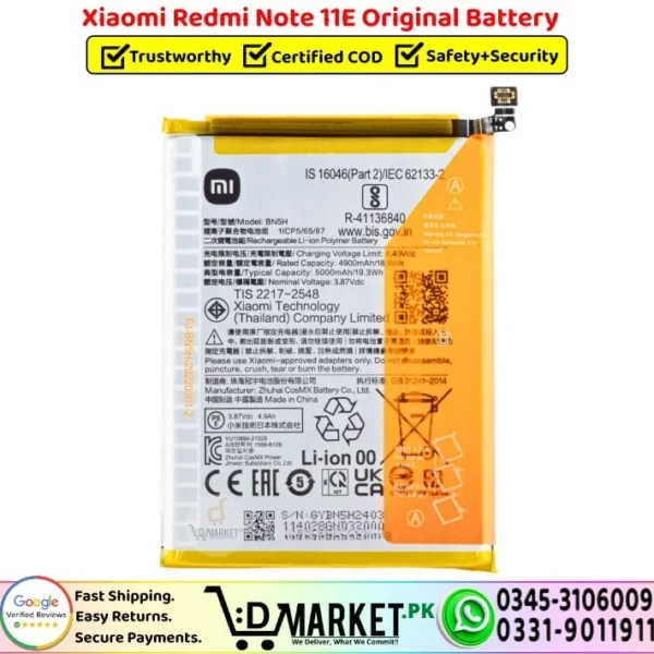 Xiaomi Redmi Note 11E Original Battery - DMarket.Pk