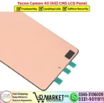 Tecno Camon 40 4G CM5 LCD Panel Screen Unit Display - DMarket.Pk
