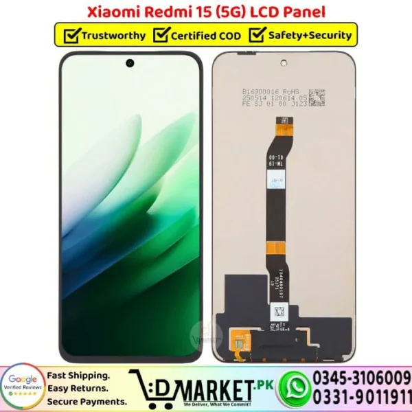 Xiaomi Redmi 15 5G LCD Panel Unit Display Screen - DMarket.Pk