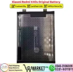 Xiaomi Redmi K40s Original Battery Replacement - DMarket.Pk