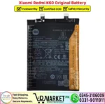 Xiaomi Redmi K60 Original Battery Replacement - DMarket.Pk