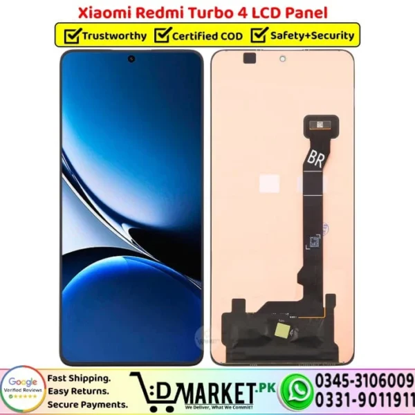 Xiaomi Redmi Turbo 4 LCD Panel Unit Screen Display - DMarket.Pk