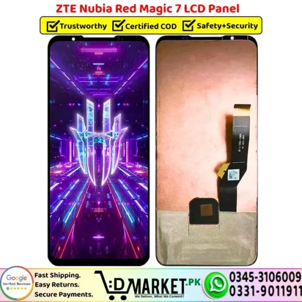 ZTE Nubia Red Magic 7 LCD Panel Screen Unit Display - DMarket.Pk