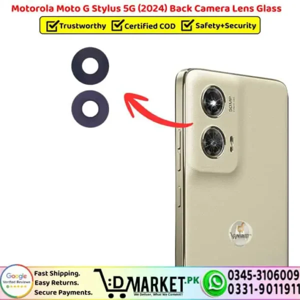 Motorola Moto G Stylus 5G 2024 Back Camera Lens Glass Replacement - DMarket.Pk