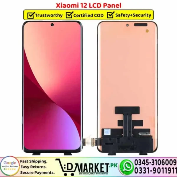 Xiaomi 12 LCD Panel Unit Screen Display - DMarket.Pk