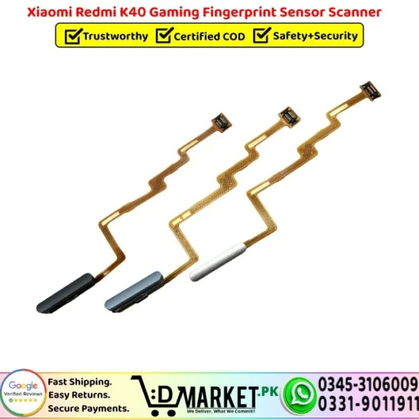 Xiaomi Redmi K40 Gaming Fingerprint Sensor Scanner - DMarket.Pk
