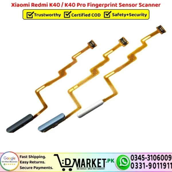 Xiaomi Redmi K40 - K40 Pro Fingerprint Sensor Scanner - DMarket.Pk