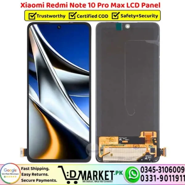 Xiaomi Redmi Note 10 Pro Max LCD Panel Screen Display - DMarket.Pk