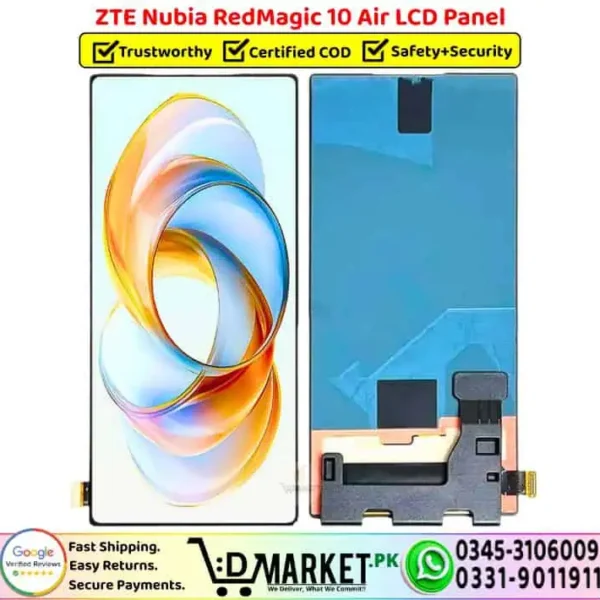 ZTE Nubia RedMagic 10 Air LCD Panel Unit Screen Display - DMarket.Pk
