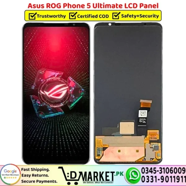 Asus ROG Phone 5 Ultimate LCD Panel Unit Screen Display - DMarket.Pk