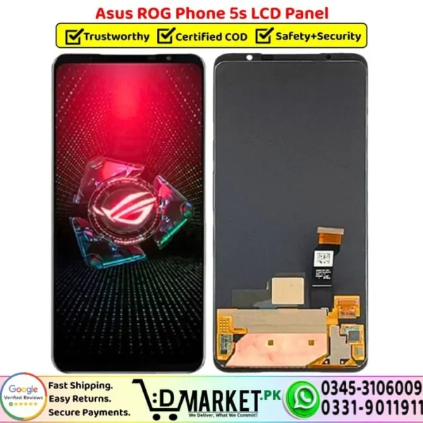 Asus ROG Phone 5s LCD Panel Unit Screen Display - DMarket.Pk