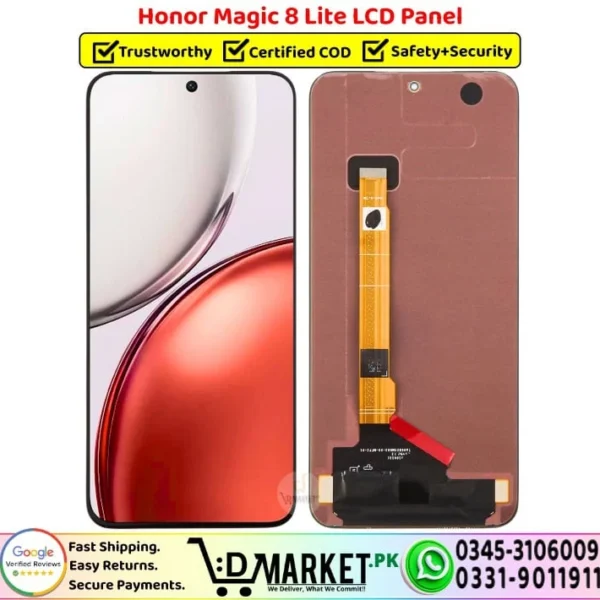 Honor Magic 8 Lite LCD Panel Display Unit Screen - DMarket.Pk