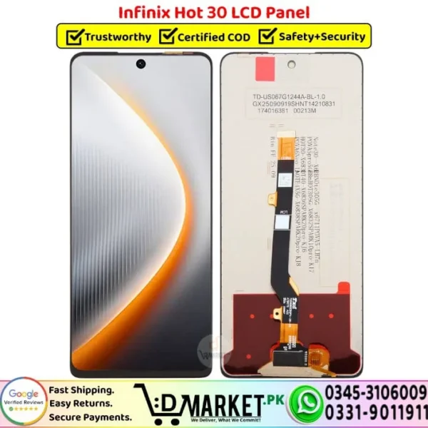 Infinix Hot 30 LCD Panel Display Unit Screen - DMarket.Pk
