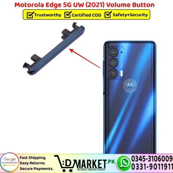 Motorola Edge 5G UW 2021 Side Keys Button - Volume Button Replacement - DMarket.Pk