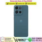 Motorola Moto G Play 2026 Price In Pakistan