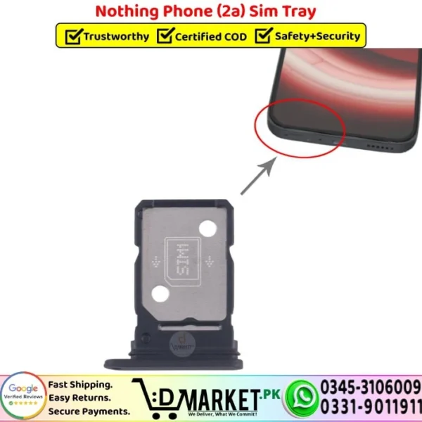 Nothing Phone 2a Sim Tray - SimCard Holder Replacement - DMarket.Pk