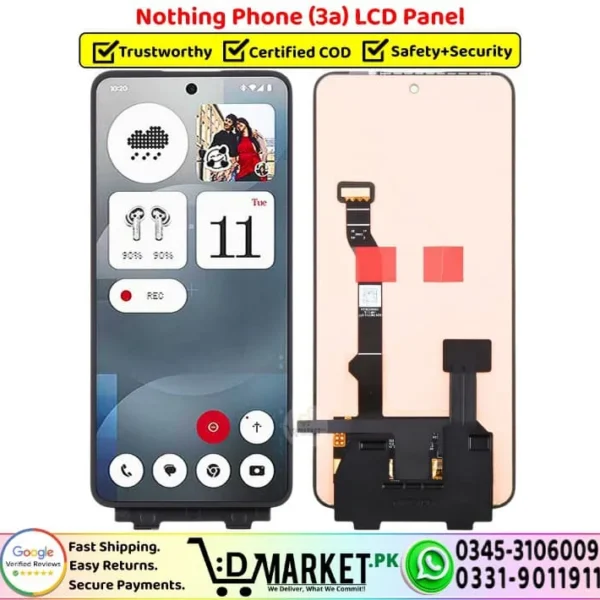 Nothing Phone 3a LCD Panel Unit Display Screen Replacement - DMarket.Pk