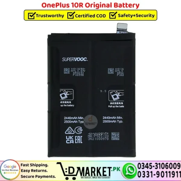 OnePlus 10R Original Battery Replacement - DMarket.Pk