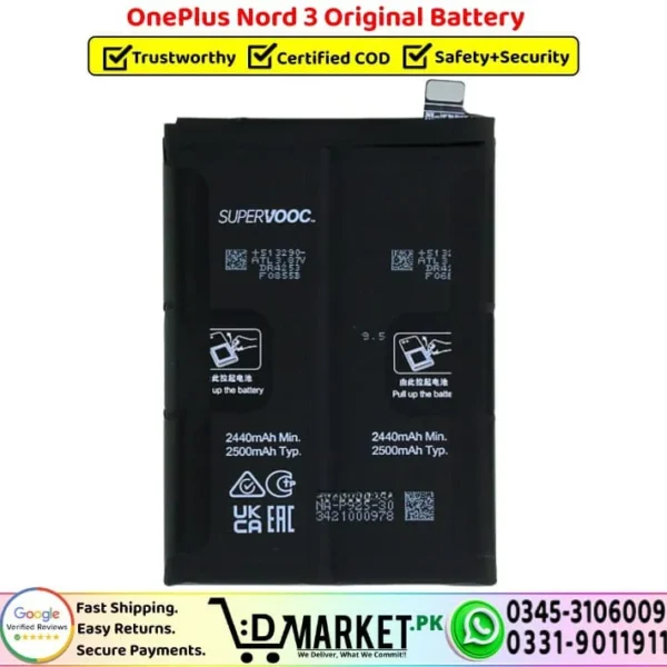 OnePlus Nord 3 Original Battery Replacement - DMarket.Pk