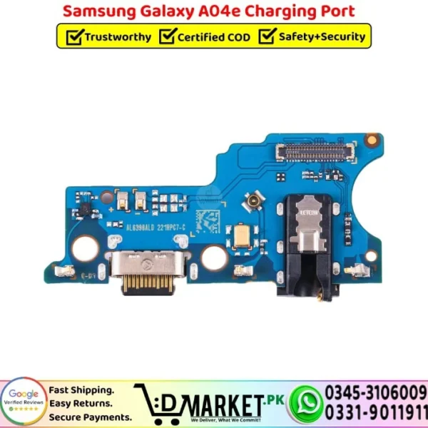 Samsung Galaxy A04e Charging Port Flex Cable Strip Replacement - DMarket.Pk