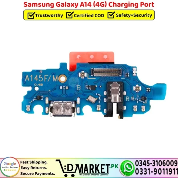 Samsung Galaxy A14 4G Charging Port Board Flex Cable Strip Replacement - DMarket.Pk
