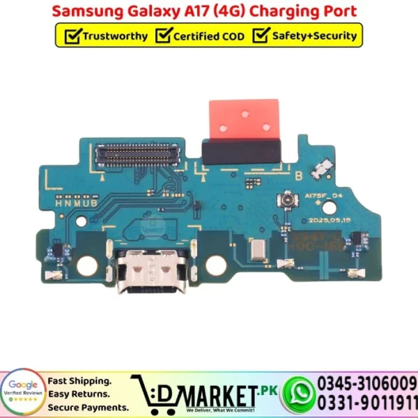 Samsung Galaxy A17 4G Charging Port Board Flex Cable Strip Replacement - DMarket.Pk