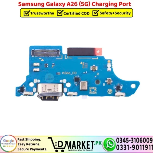 Samsung Galaxy A26 5G Charging Port Board Flex Cable Strip Replacement - DMarket.Pk