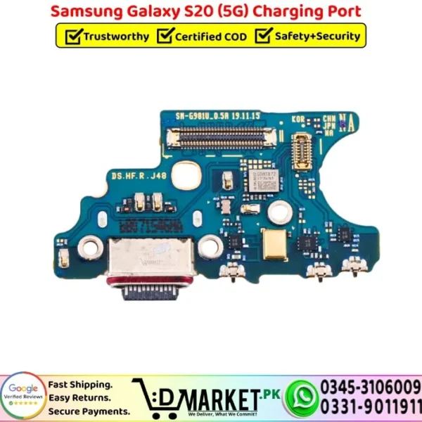 Samsung Galaxy S20 5G Charging Port Flex Cable Strip Replacement - DMarket.Pk