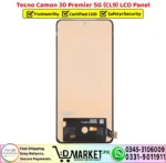 Tecno Camon 30 Premier 5G CL9 LCD Panel Display Unit Screen - DMarket.Pk