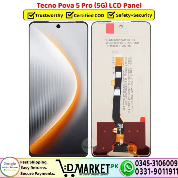 Tecno Pova 5 Pro 5G LCD Panel Display Unit Screen - DMarket.Pk