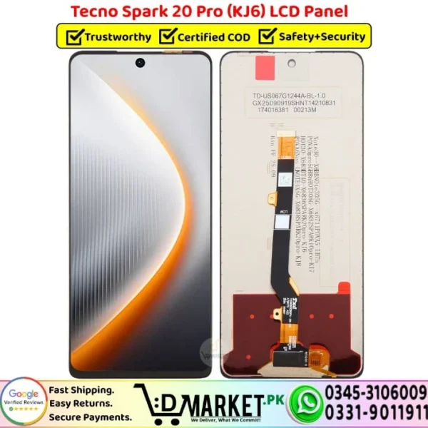 Tecno Spark 20 Pro LCD Panel Display Unit Screen - DMarket.Pk