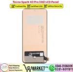 Tecno Spark 40 Pro 4G LCD Panel Display Unit Screen - DMarket.Pk
