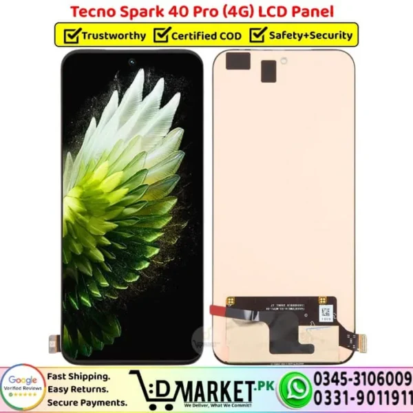 Tecno Spark 40 Pro 4G LCD Panel Display Unit Screen - DMarket.Pk