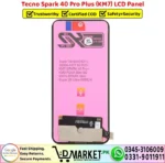 Tecno Spark 40 Pro Plus LCD Panel Unit Screen Display Replacement - DMarket.Pk