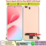 Tecno Spark 40 Pro Plus LCD Panel Unit Screen Display Replacement - DMarket.Pk