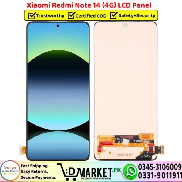 Xiaomi Redmi Note 14 4G LCD Panel Price In Pakistan