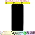 Xiaomi Redmi Note 15 4G LCD Panel Unit Screen Display - DMarket.Pk